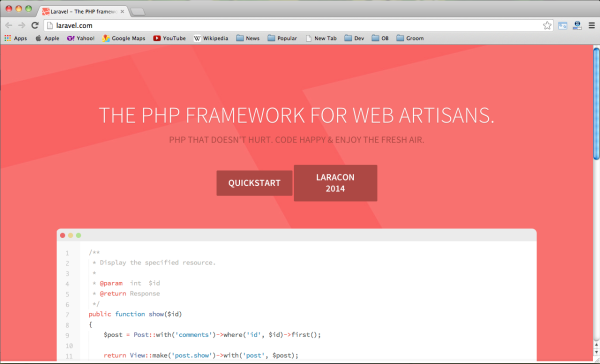 فریمورک php به نام laravel-لاراول فریمورک php