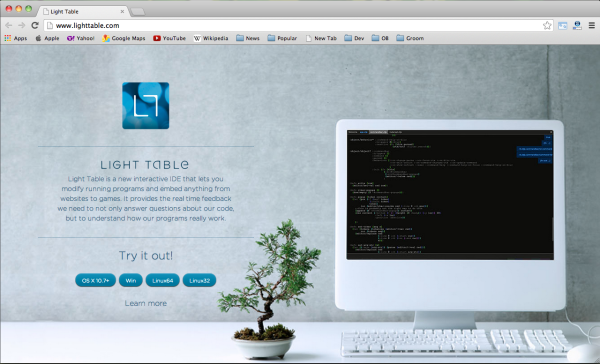 ابزار طراحی وب light table