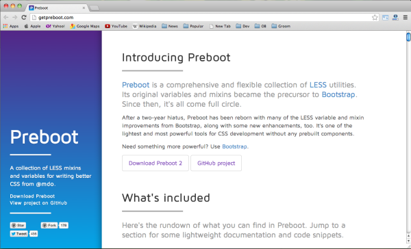 ابزار طراحی وب get preboot